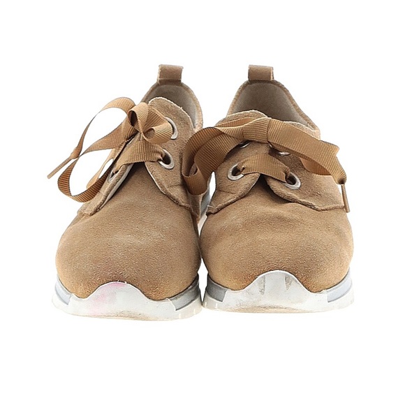 Eric Michael Piel Natural Tan Suede Fashion Sneakers sz 36/6 - Picture 2 of 9